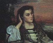Gustave Courbet Portrait of Gabrielle Borreau painting